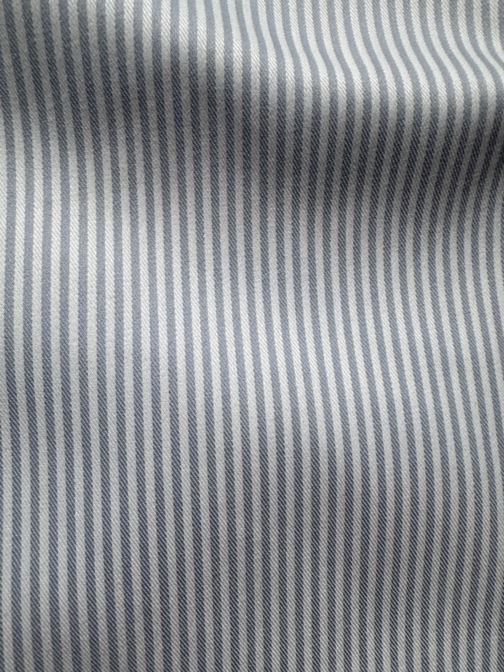 J. Crew Men's Slim Bowery Stretch Stripe Dress Shirt in White and Light Blue - Picture 4 of 8